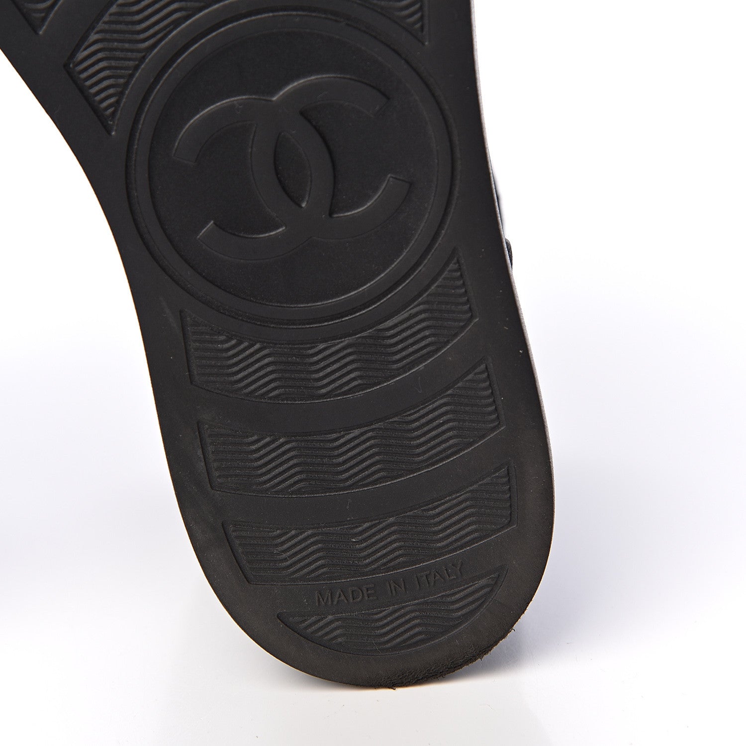 Chanel Suede Tweed High Top Sneakers 35.5 Black 6 of 9