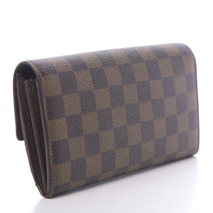 Louis Vuitton Damier Ebene Sarah Wallet 3 of 8