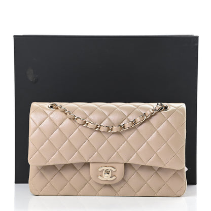 Chanel Iridescent Caviar Quilted Medium Double Flap Dark Beige 11 of 11