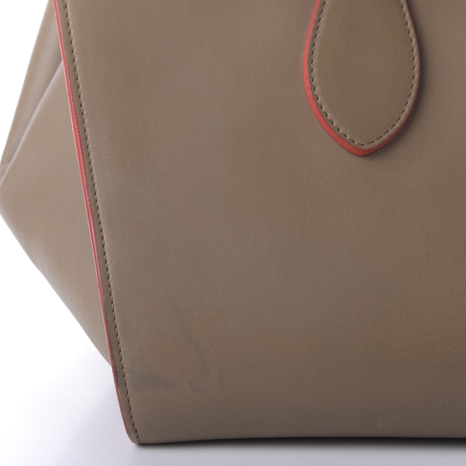 Celine Crisped Calfskin Medium Tie Knot Tote Taupe 11 of 14