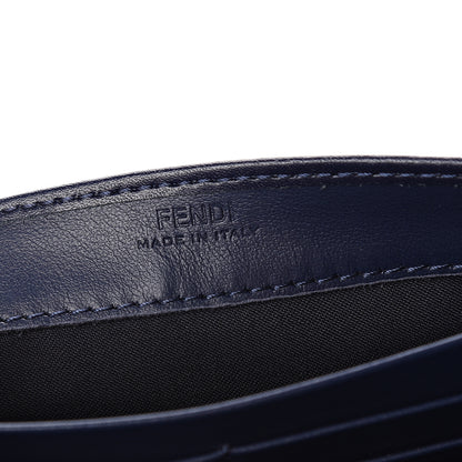 Fendi Vitello Liberty Lucido F is Fendi Continental Envelope Wallet On Chain Blueberry 5 of 9
