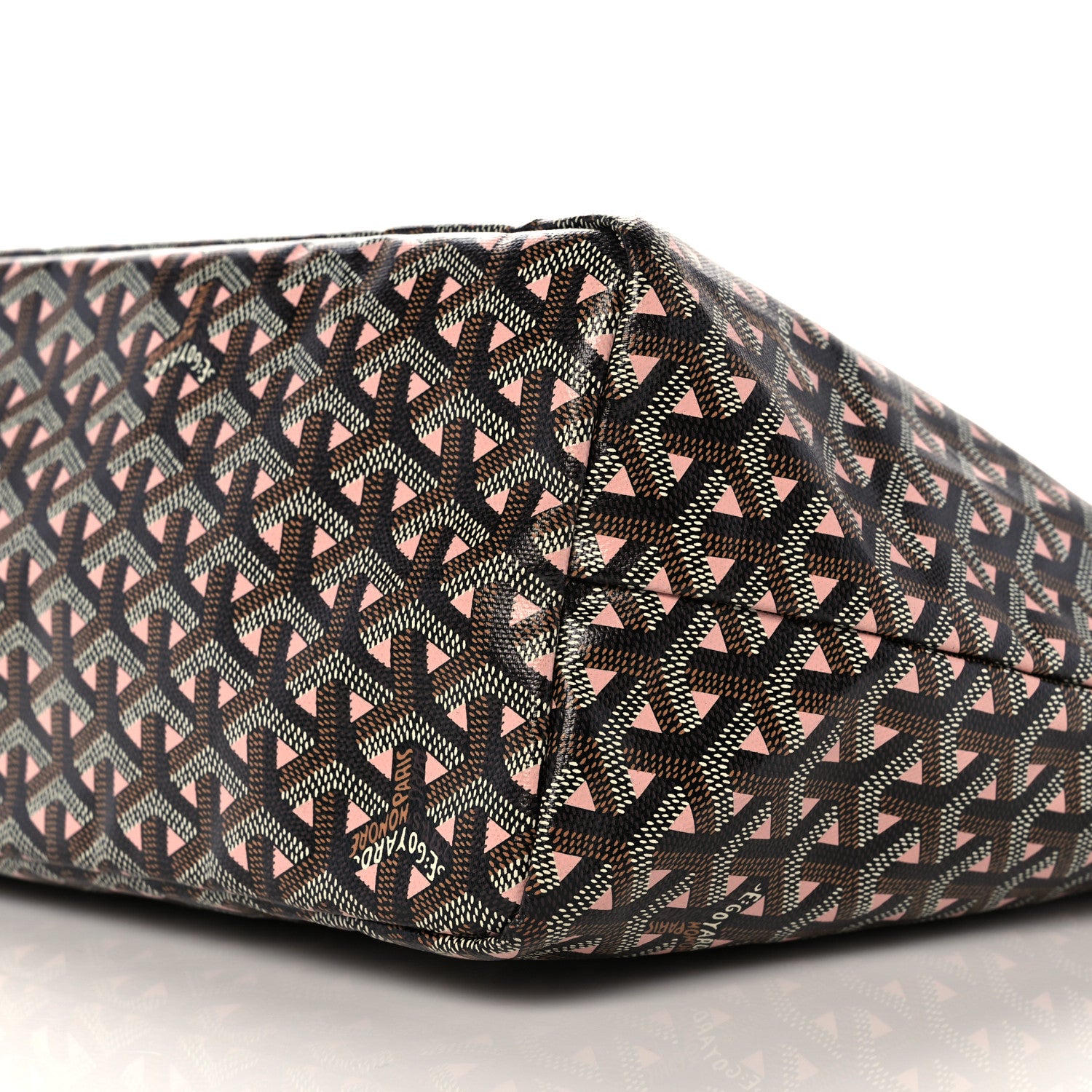 Goyard Goyardine Saint Louis Claire Voie PM Black Pink 10 of 10