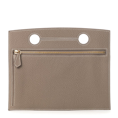 Hermes Togo Backpocket Pouch 30 Etoupe 1 of 8