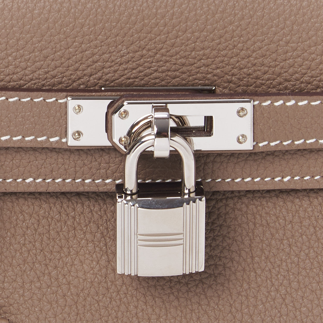 Hermes Togo Kelly Retourne 25 Etoupe 16 of 33