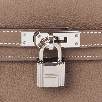 Hermes Togo Kelly Retourne 25 Etoupe 16 of 33