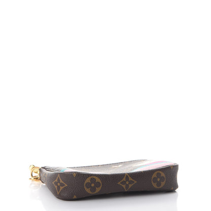 Louis Vuitton Monogram 2016 Christmas Animation Mini Pochette Accessories Rose Ballerine 4 of 8