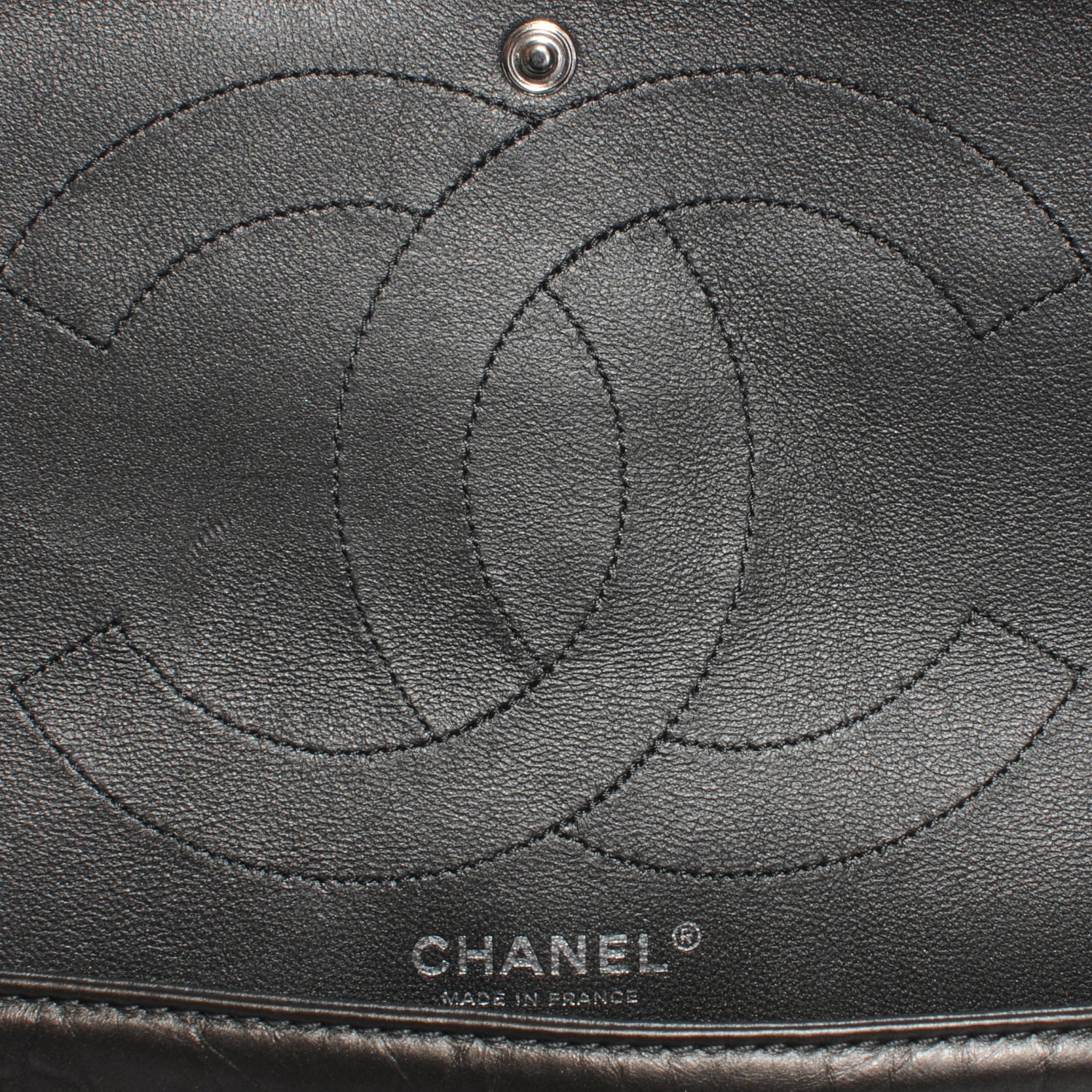 Chanel Aged Calfskin 2.55 Reissue 227 Flap Metallic Black 7 of 8