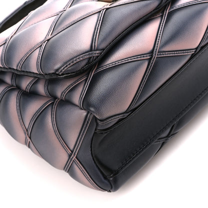 Louis Vuitton Lambskin Malletage Top Handle GO-14 MM Black Pink 11 of 12