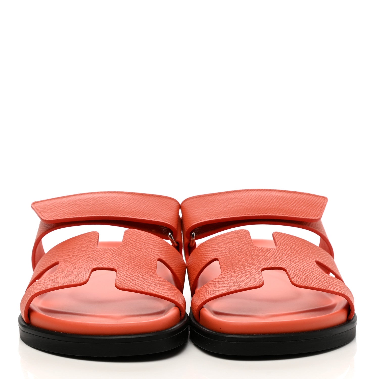 Hermes Epsom Womens Chypre Sandals 37 Rose Sorbet 2 of 8