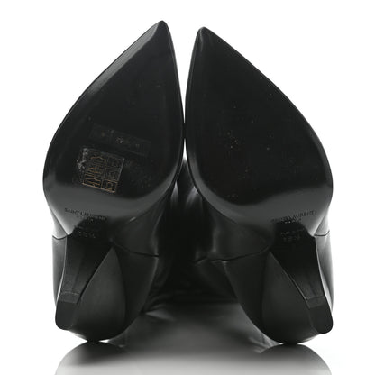 Saint Laurent Calfskin Niki 105 Thigh High Boots 38.5 Black 5 of 7