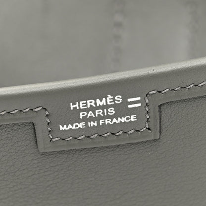 Hermes Swift Lizard Jige Elan Touch 29 Clutch Gris Meyer Ombre 6 of 8