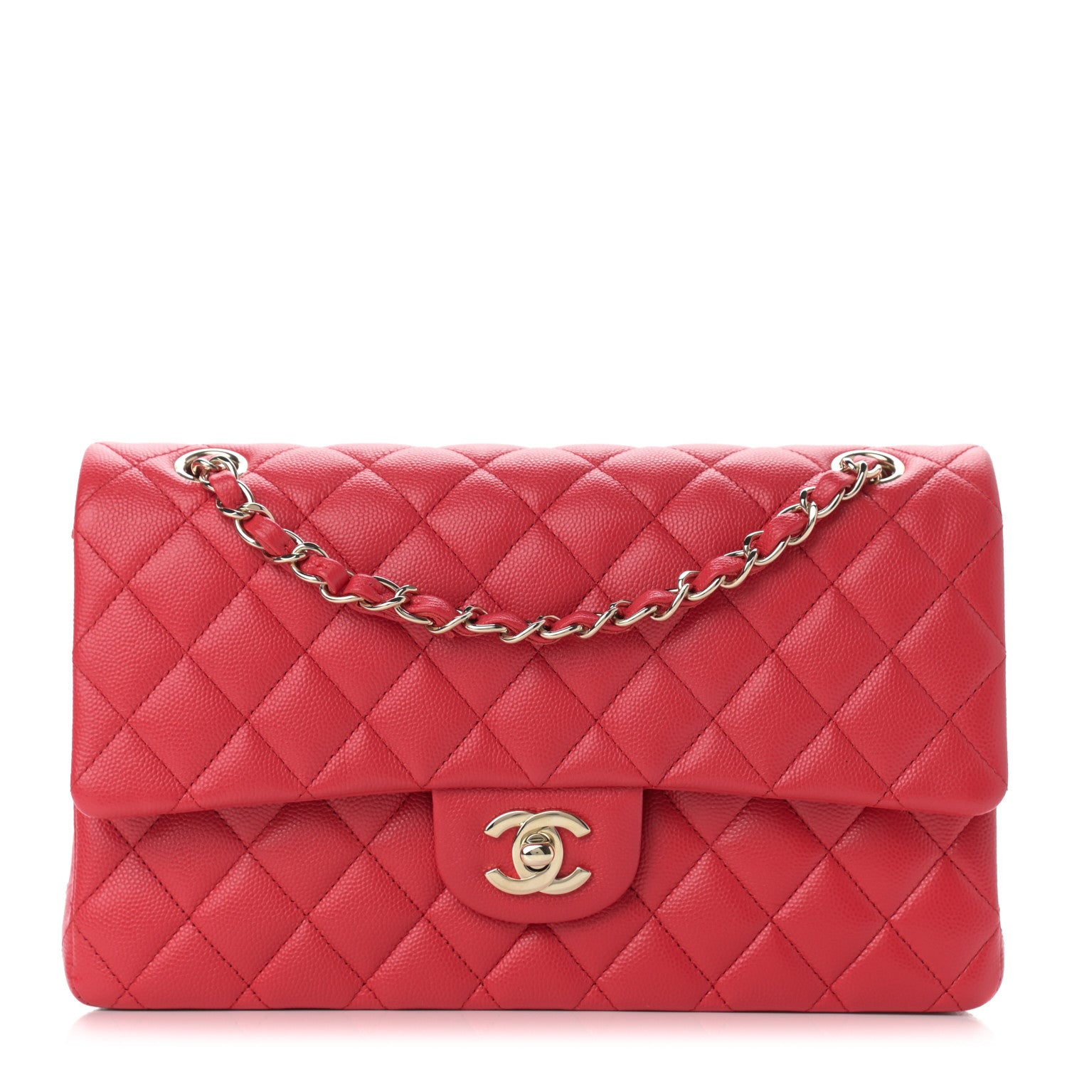 Chanel Caviar Quilted Medium Double Flap Red 1 of 9