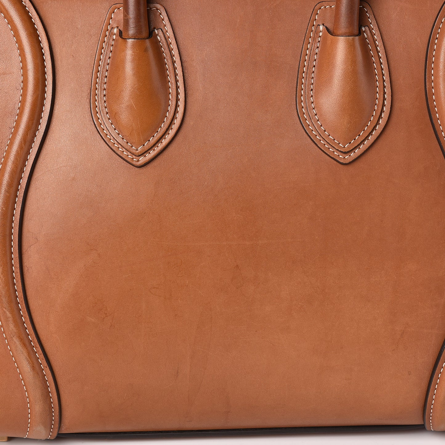 Natural Calfskin Micro Luggage Tan