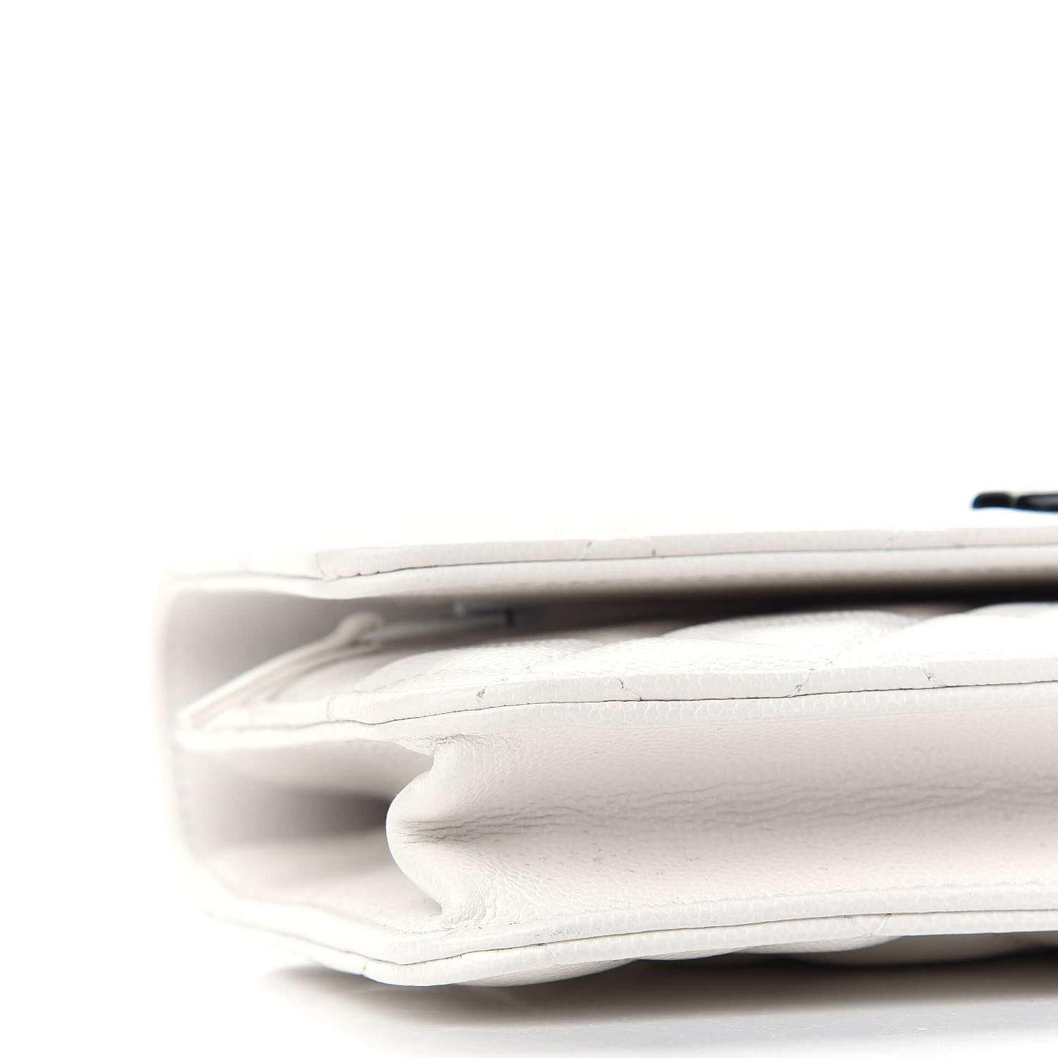 Chanel Caviar Quilted My Everything Wallet On Chain WOC White 9 of 10