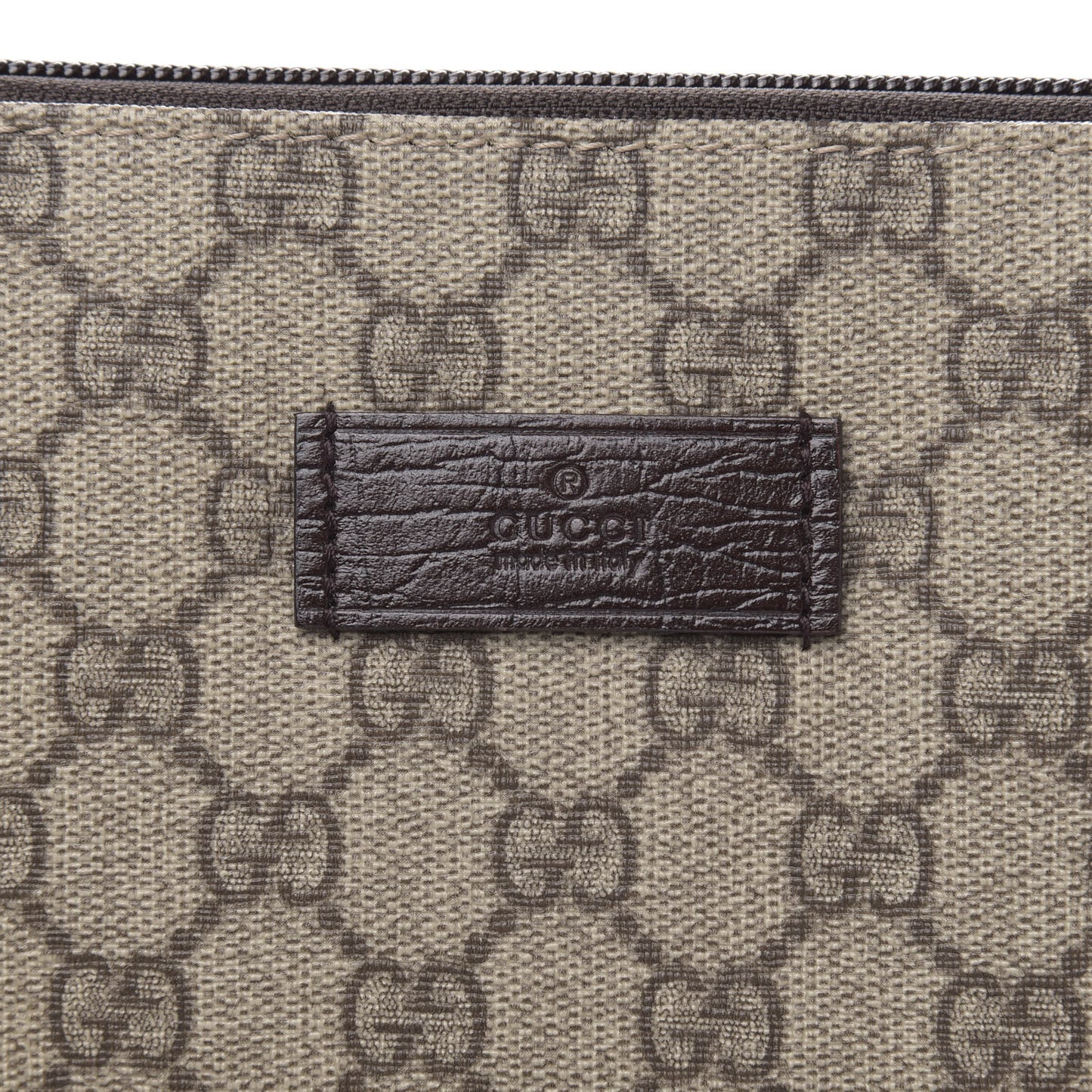 GG Plus Monogram Portfolio Brown