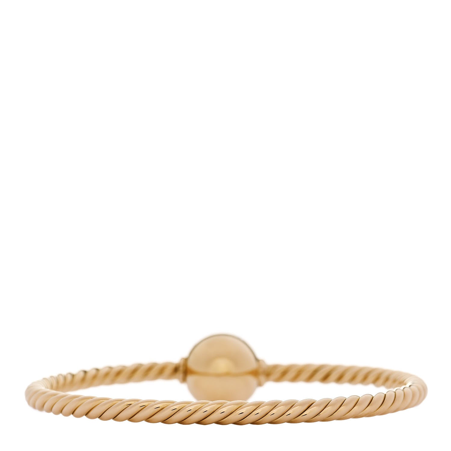 David Yurman 18K Yellow Gold Diamond 14mm Solari Station Bracelet 3 of 4
