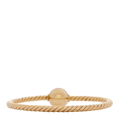 David Yurman 18K Yellow Gold Diamond 14mm Solari Station Bracelet 3 of 4