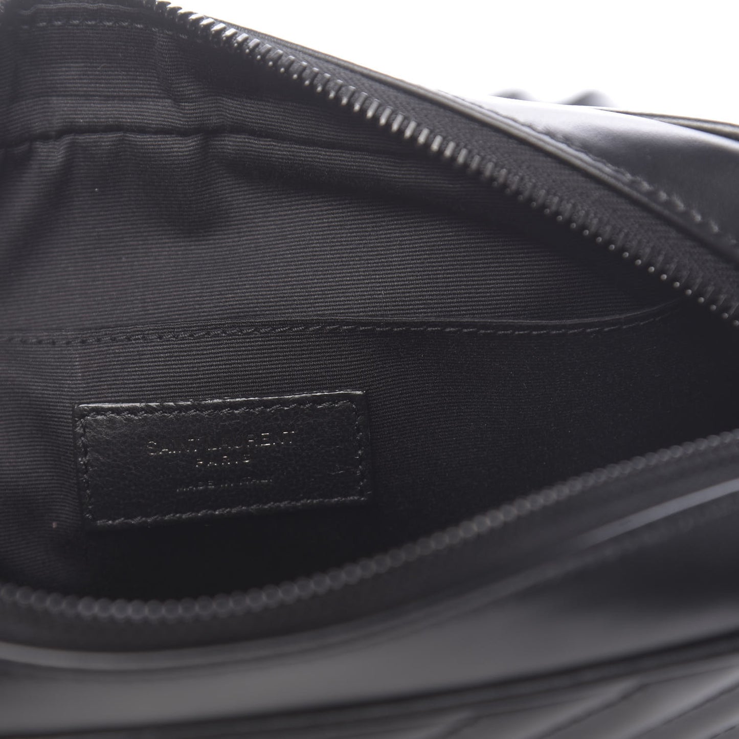 Calfskin Matelasse Monogram Lou Camera Bag Black