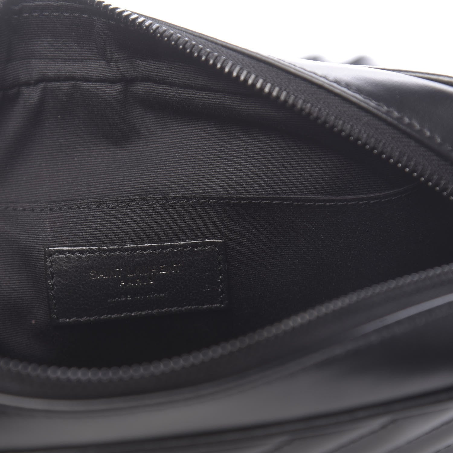 Saint Laurent Calfskin Matelasse Monogram Lou Camera Bag Black 6 of 10