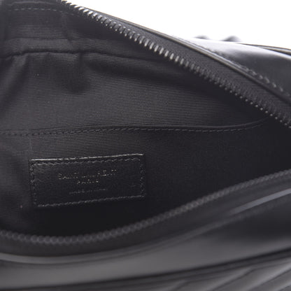 Saint Laurent Calfskin Matelasse Monogram Lou Camera Bag Black 6 of 10
