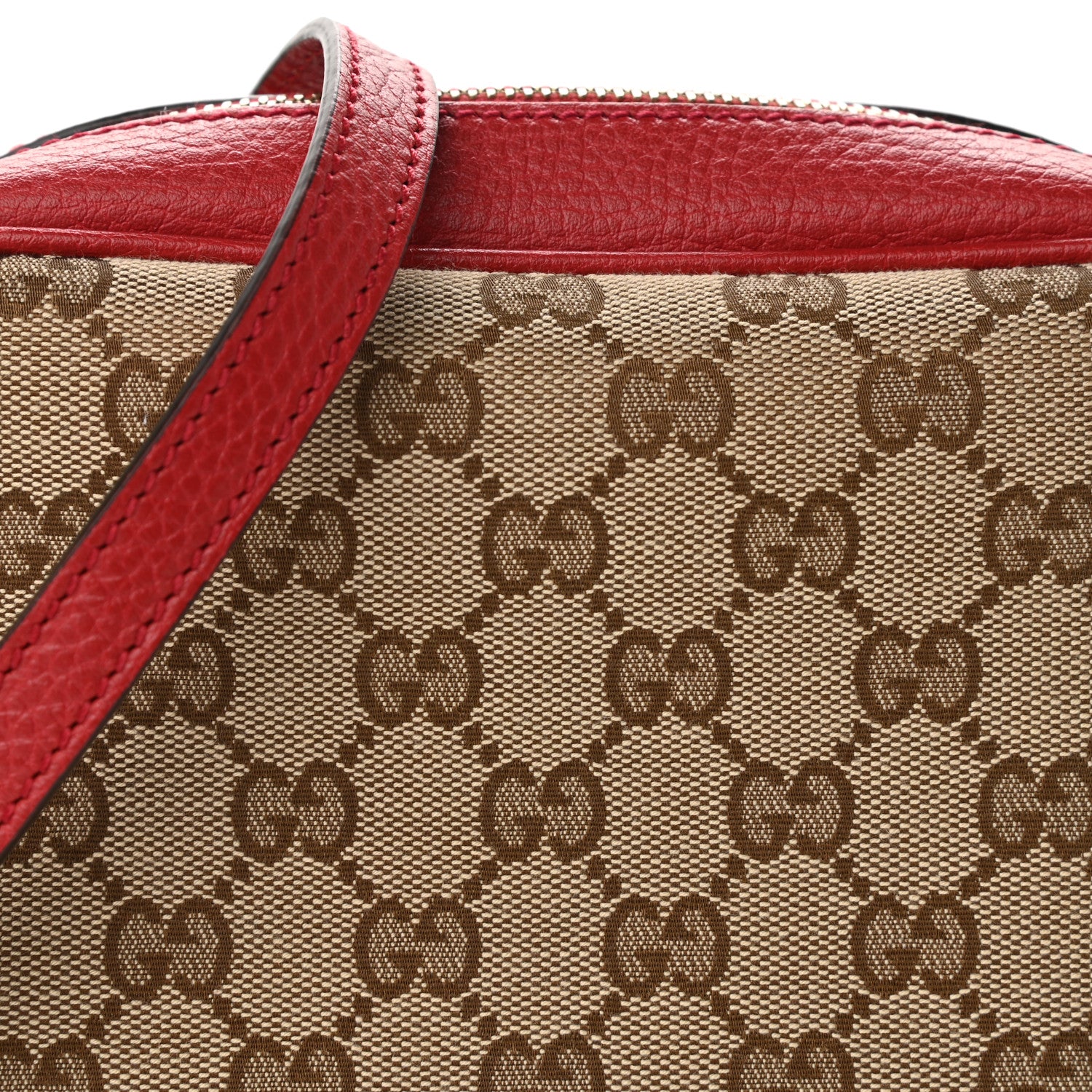 Gucci Monogram Mini Bree Messenger Bag Red 8 of 10