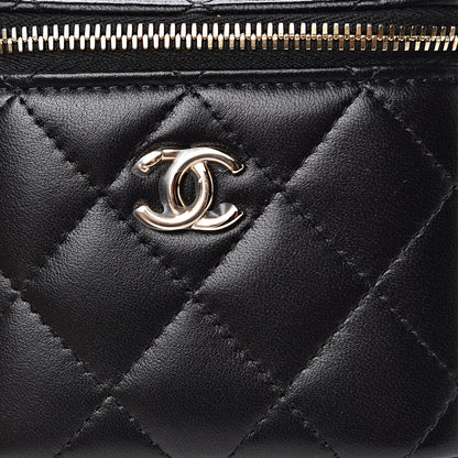 Chanel Lambskin Quilted Trendy Mini Vanity Case With Chain Black 9 of 10