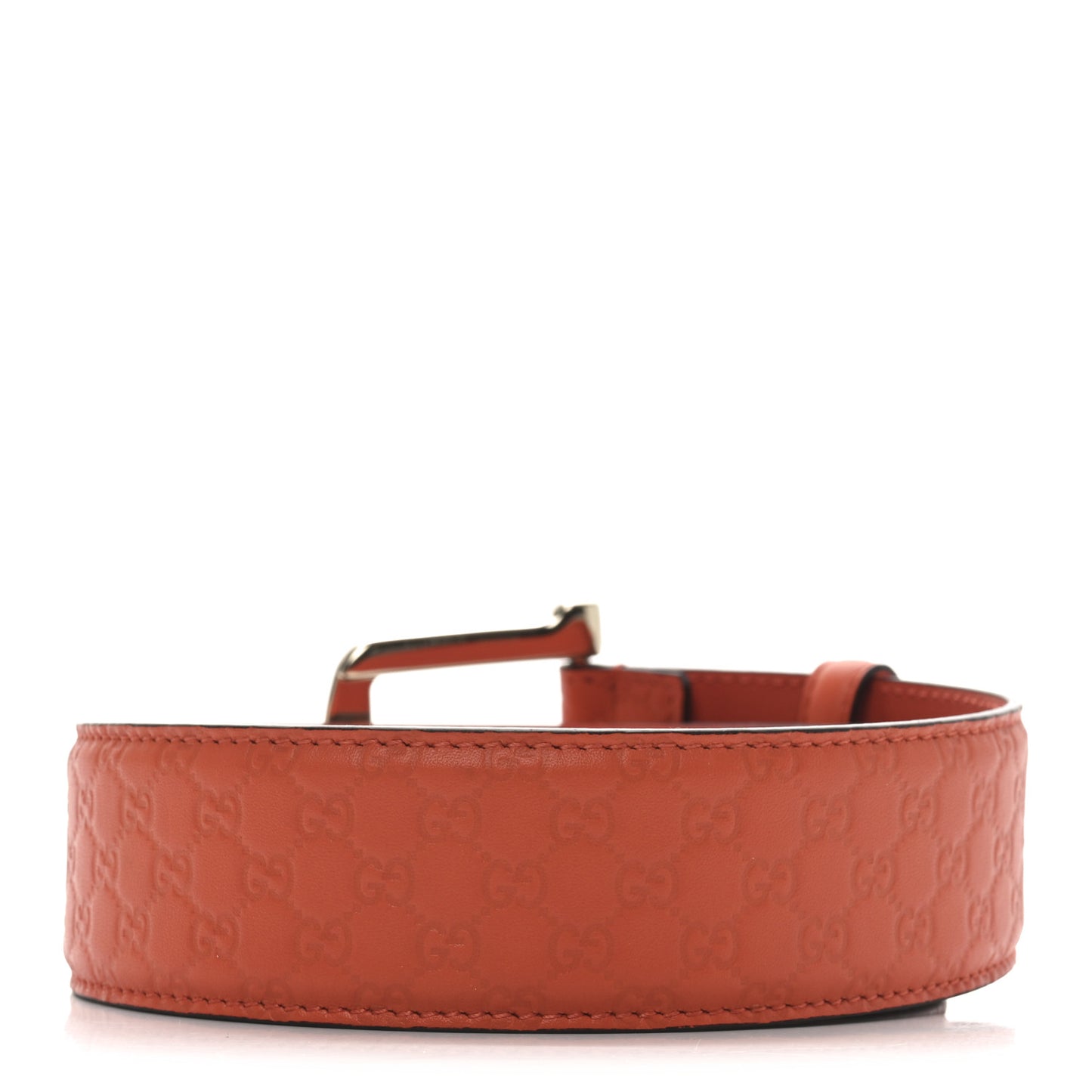 Soft Microguccissima 40mm Belt 80 32 Sun Orange