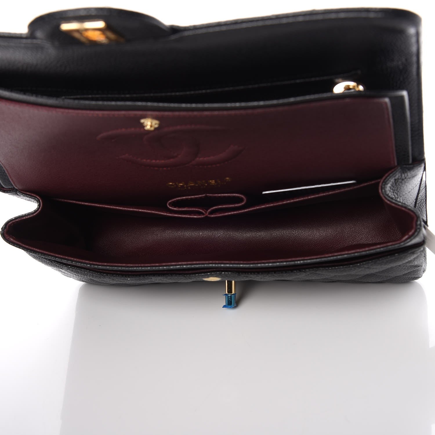 Chanel Caviar Quilted Medium Double Flap Black 7 of 8