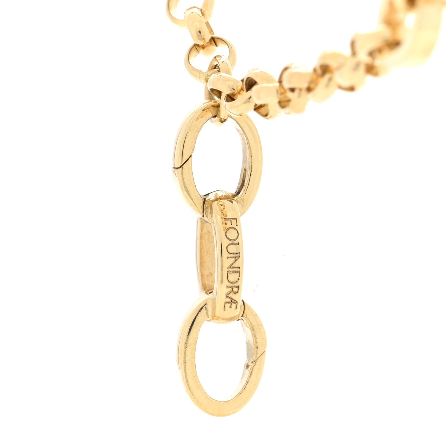 Foundrae 18K Yellow Gold Medium Belcher Flexible Extension Chain Necklace 4 of 5