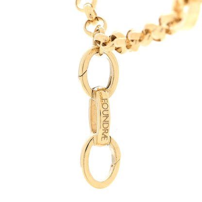 Foundrae 18K Yellow Gold Medium Belcher Flexible Extension Chain Necklace 4 of 5