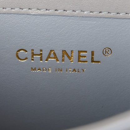 Chanel Lambskin Quilted Small Coco Lux Flap Grey 8 of 12