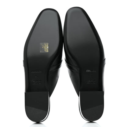 Hermes Goatskin Oz Mules 41 Black 5 of 9