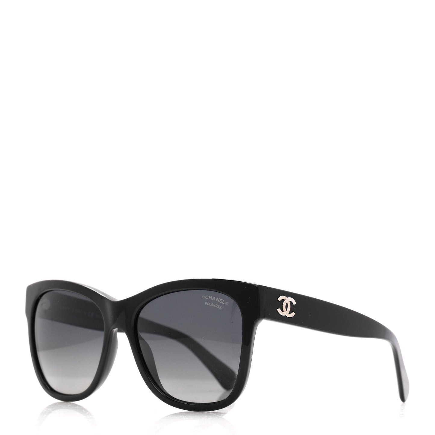 Acetate Polarized Square CC Sunglasses 5380 Black