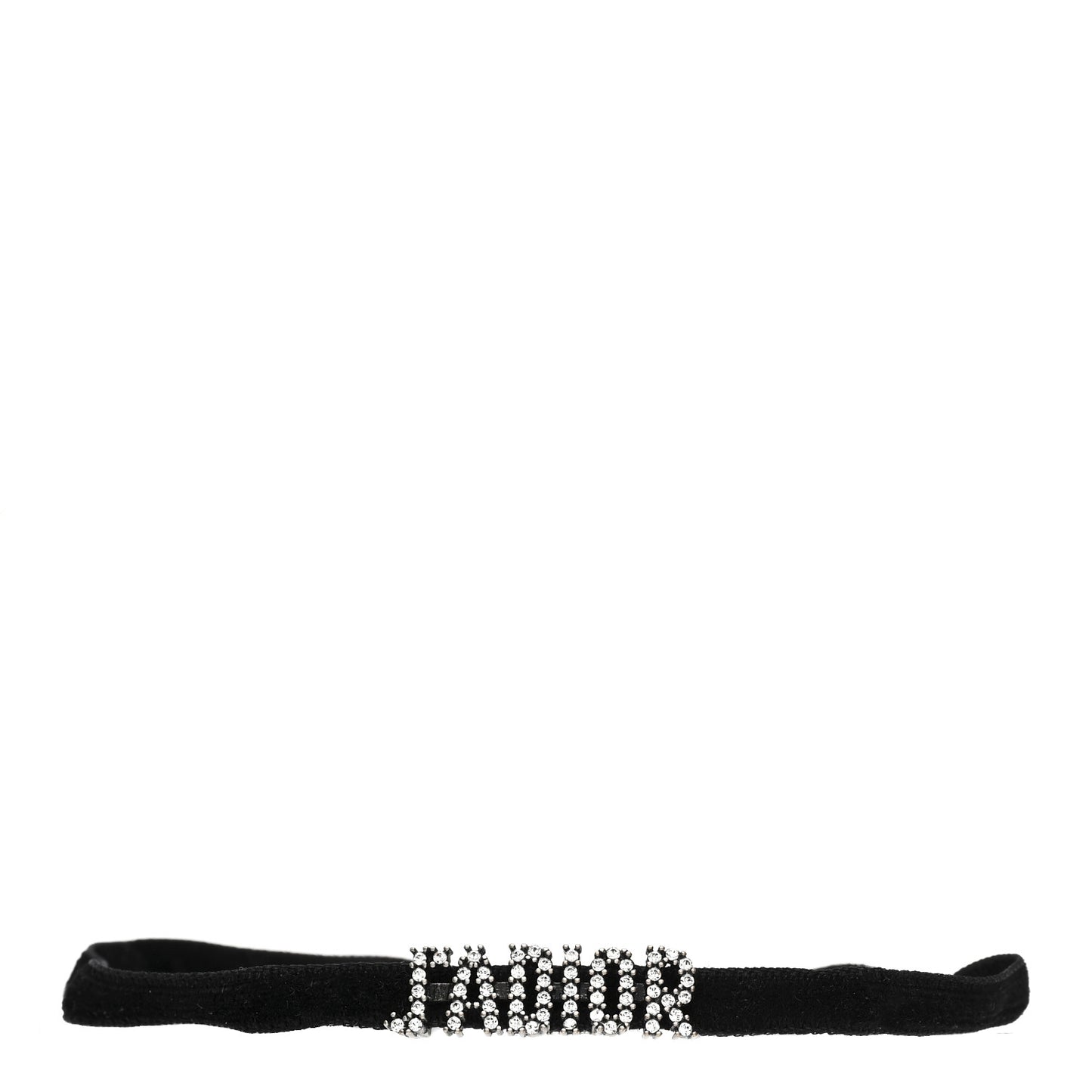 Velvet Crystal J’Adior Choker Necklace Black