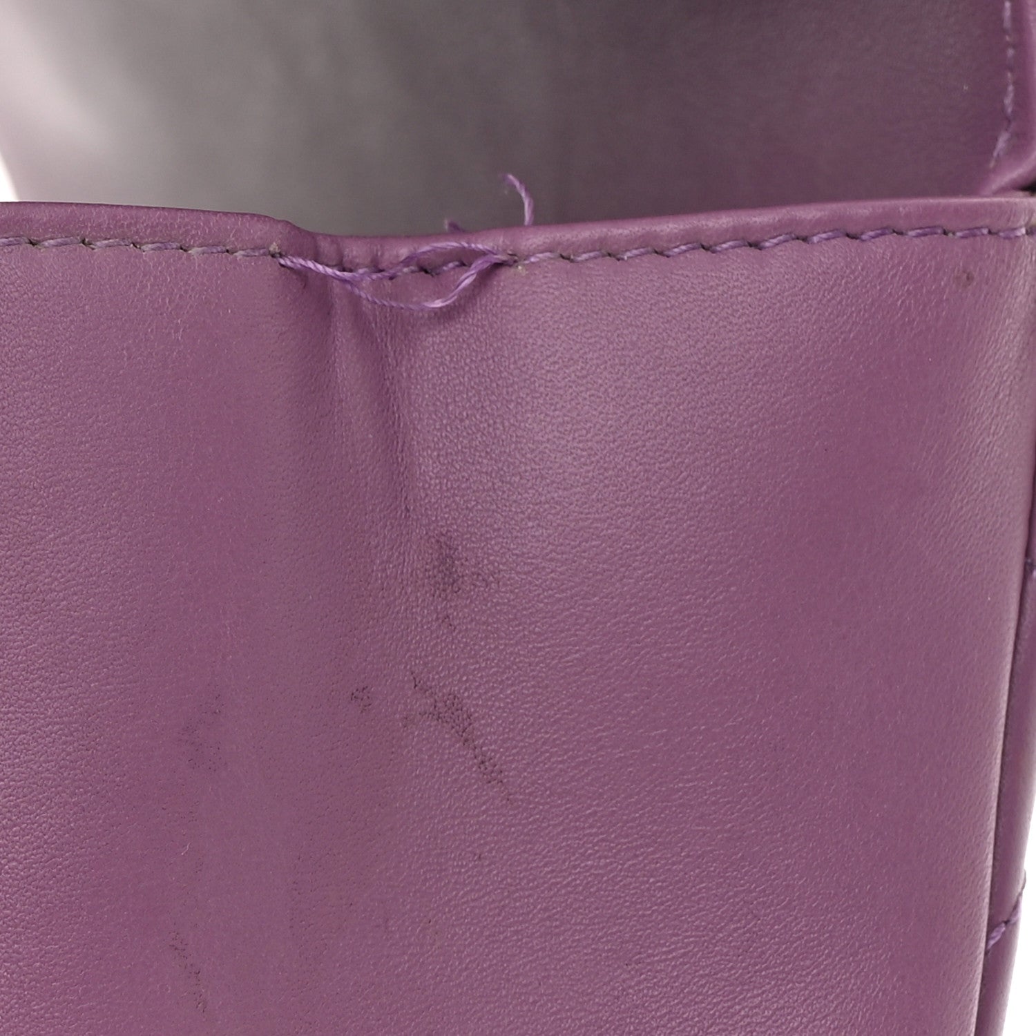 Chanel Lambskin Quilted Small CC Filigree Flap Purple 13 of 16