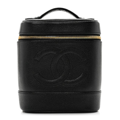 Chanel Caviar Vanity Cosmetic Case Black 1 of 14