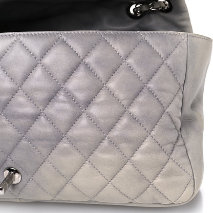 Chanel Lambskin Quilted Jumbo Coco Rain Flap Grey 23 of 27