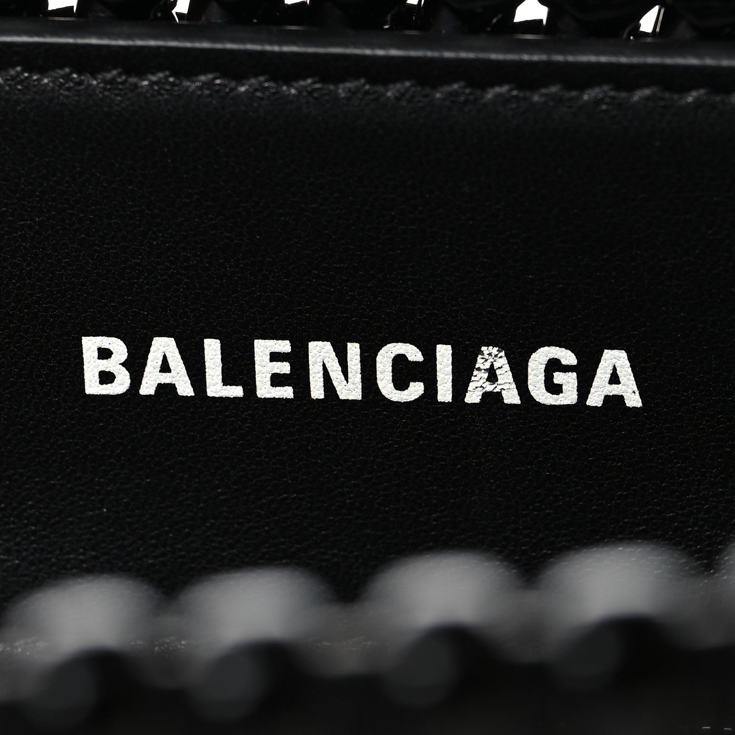 Balenciaga Faux Calfskin Braided Varnished XXS Bistro Basket Black 6 of 10