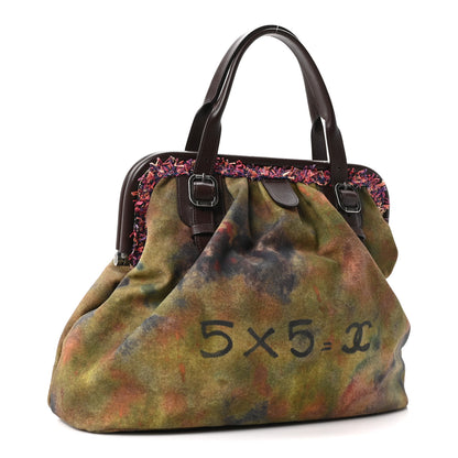 Chanel Washed Toile Graffiti On The Pavements Bowler Khaki Multicolor 3 of 10