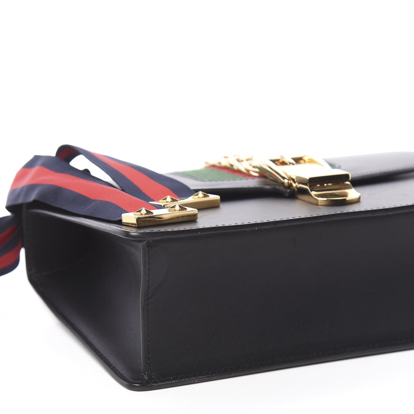 Calfskin Small Sylvie Shoulder Bag Black