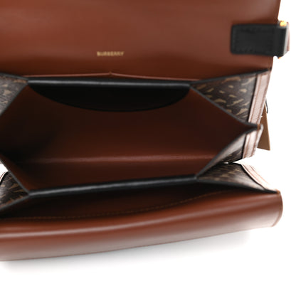Burberry E-Canvas Monogram Stripe Small TB Bag Bridle Brown 5 of 9