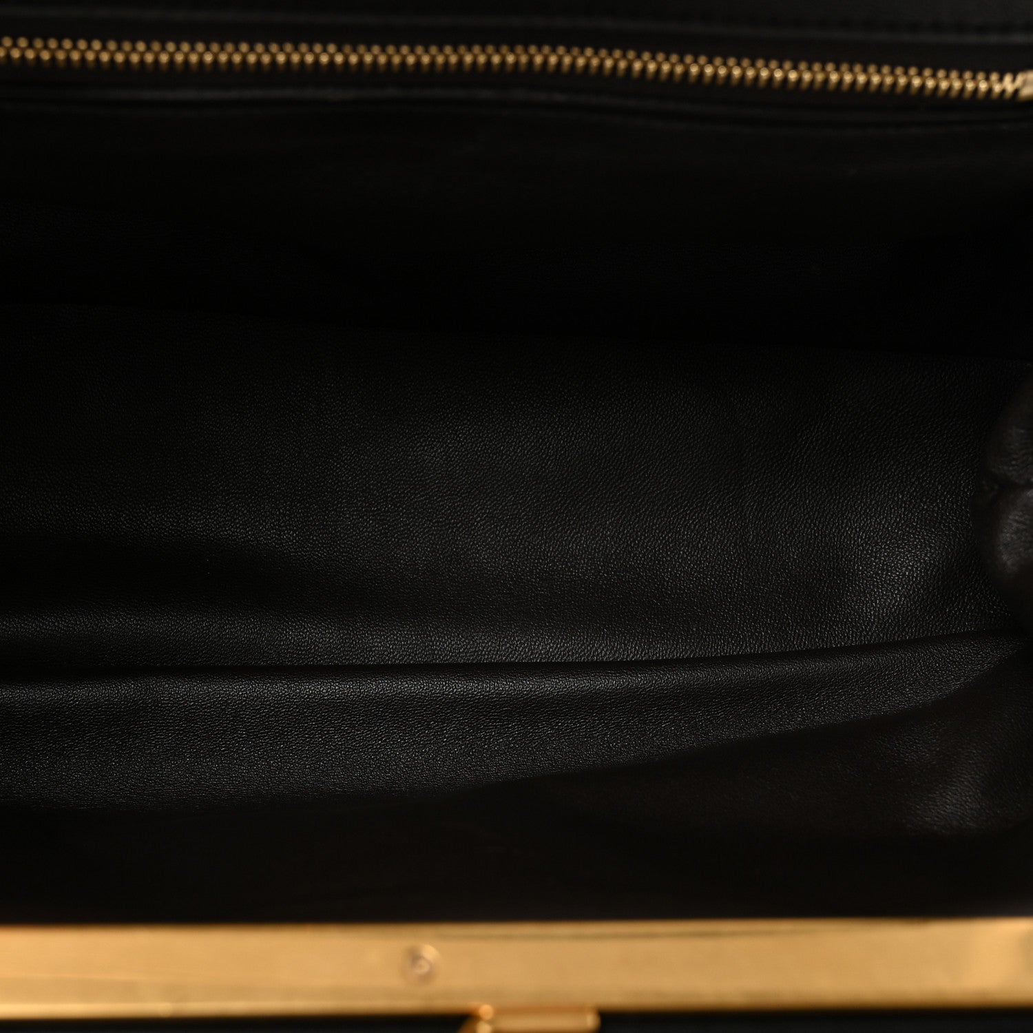 Celine Smooth Calfskin Eyelet Small Top Handle Bag Black 5 of 10