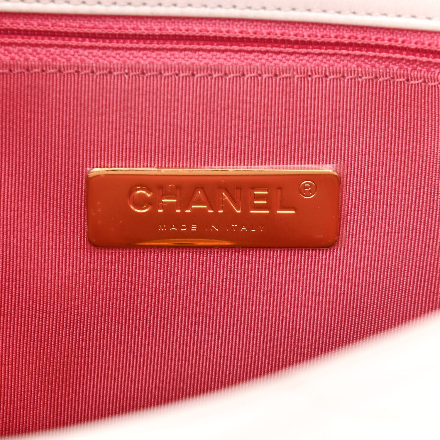 Chanel Lambskin Quilted Medium Chanel 19 Flap White 6 of 9