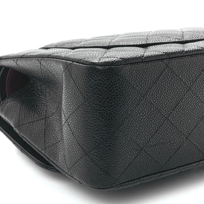 Chanel Caviar Quilted Jumbo Double Flap Black 12 of 14