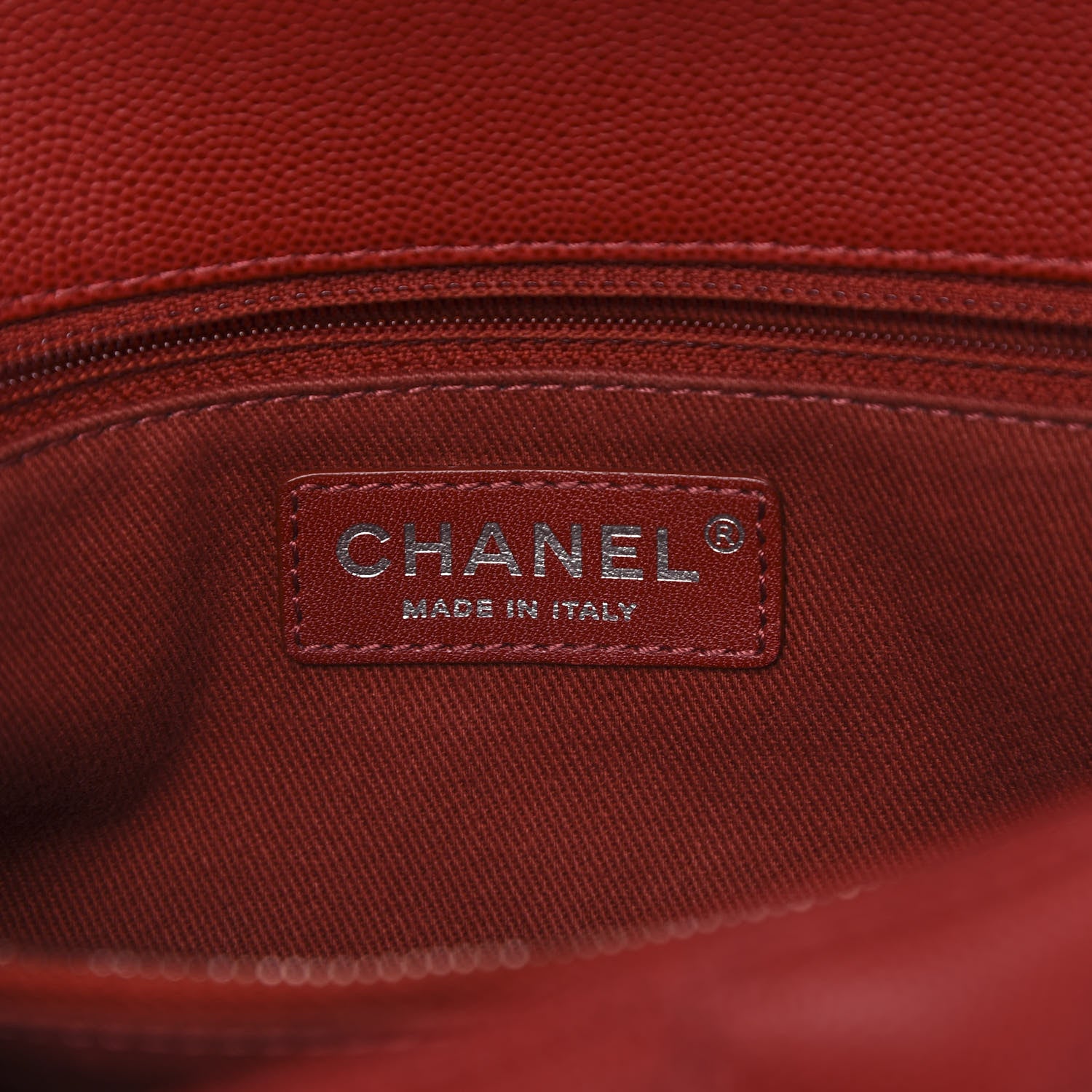 Chanel Caviar Quilted Small Coco Handle Flap Red 7 of 11