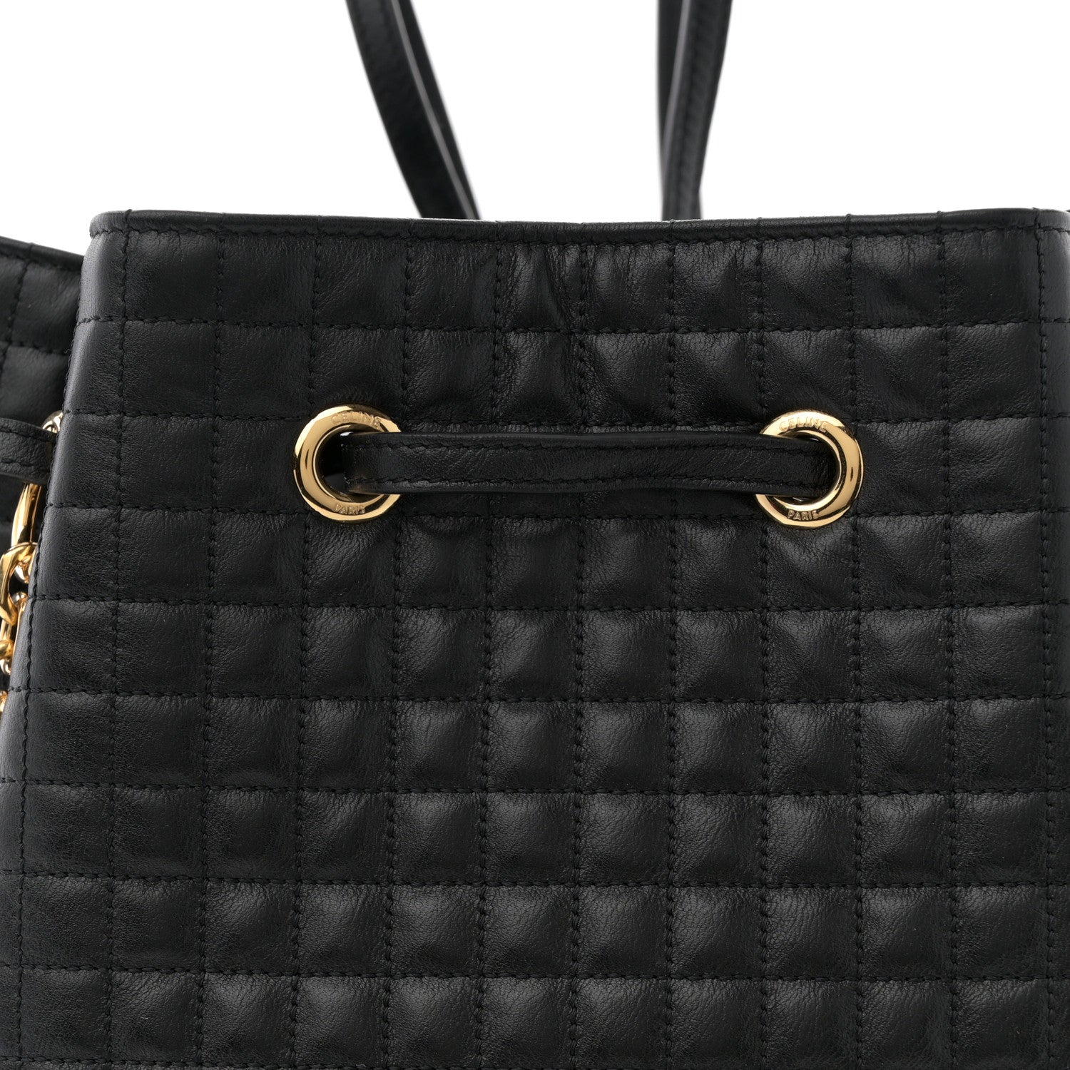 Celine Calfskin Quilted Small C Backpack Black Black 8 of 11