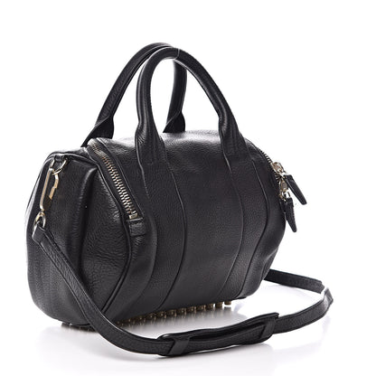 Alexander Wang Pebbled Lambskin Rockie Black Pale Gold Hardware 3 of 12