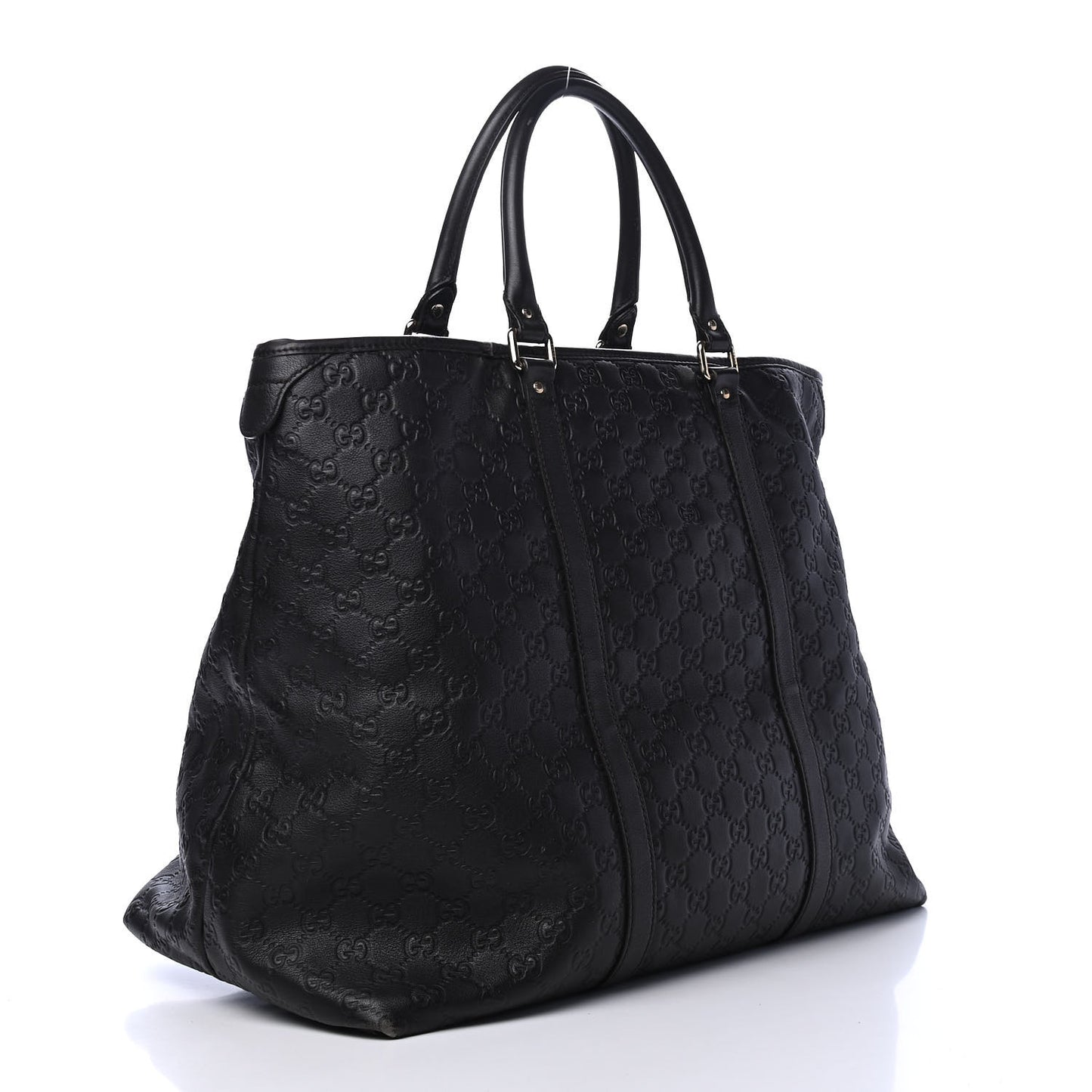 Guccissima Medium Joy Tote Bag Dark Brown