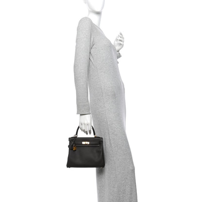 Hermes Swift Kelly Retourne 25 Bai Brun 2 of 10