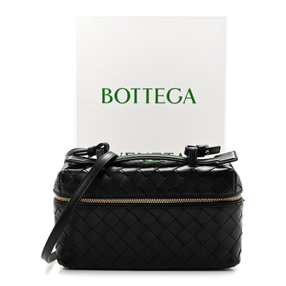 Bottega Veneta Calfskin Intrecciato Bang Bang Vanity Case Black 11 of 11